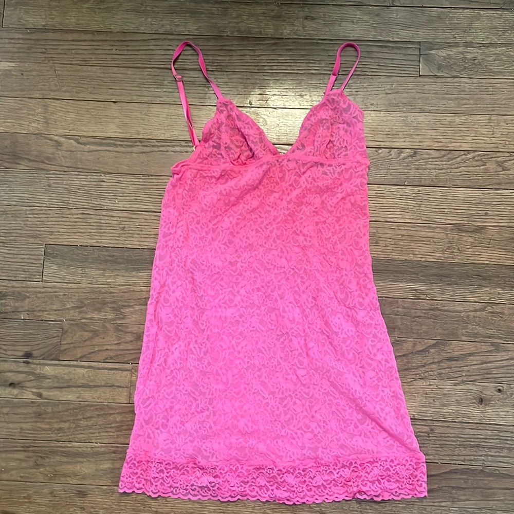 VS pink lace lingerie